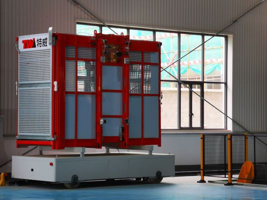 Q345B Baja 2000kg Per Kereta Bangunan Lift Lift Untuk Bahan Penumpang