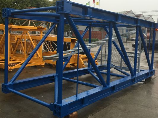 Epoxy Painting 6000mm Tower Crane Mast Section dengan Pengolahan Presisi Tinggi