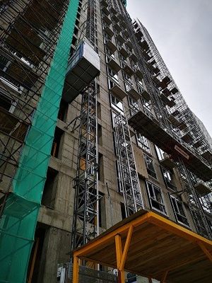 Lift Angkat Bangunan Otomatis, 75kw Bangunan Angkat Angkat