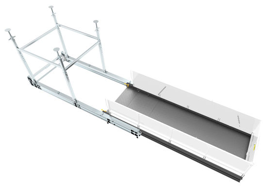 Harga bagus 2200mm Lebar Dek Pengisian Bahan Retractable Untuk Situs Konstruksi Tinggi on line