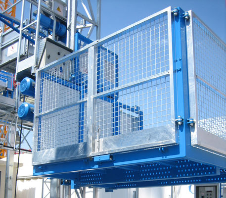 5 ton Situs Bangunan Lift warna bahan kustomisasi dan penumpang Lift dengan kandang atas terbuka, ukuran dapat disesuaikan