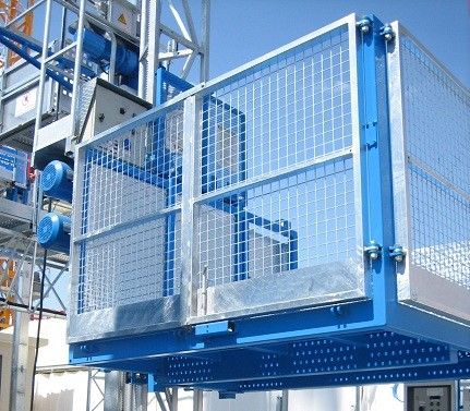 CE Double Cage 300m Material Hoist Konstruksi Untuk Gudang