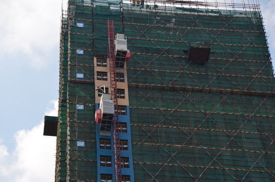 Pengangkutan vertikal 300m Bangunan Konstruksi Lift 1600kg