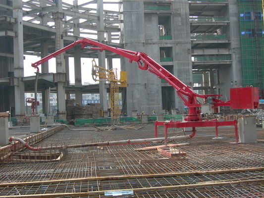 Harga bagus R Bentuk Pompa Beton 17M Mobile Placing Boom Sertifikasi CE on line