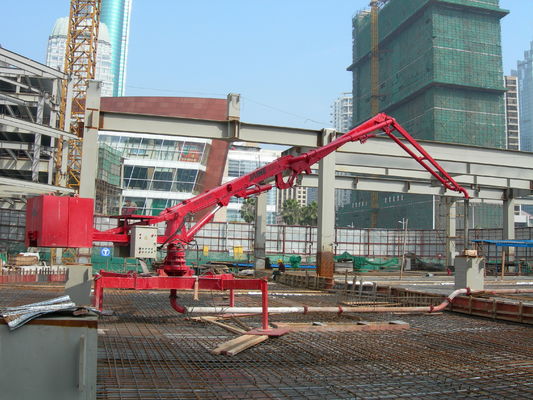 Harga bagus Fleksibel 12m Manual Beton Penempatan Boom Struktur kompak on line