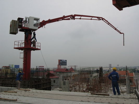 Harga bagus Stasioner Penempatan Boom Tekanan Beton Pump Lantai Dipasang on line